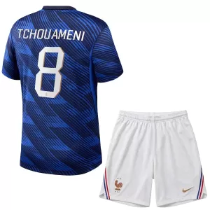 Maglia Francia Aurélien Tchouaméni 8 Bambino Gara Home Mondiali 2026