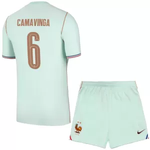 Maglia Francia Eduardo Camavinga 6 Bambino Gara Away Mondiali 2026