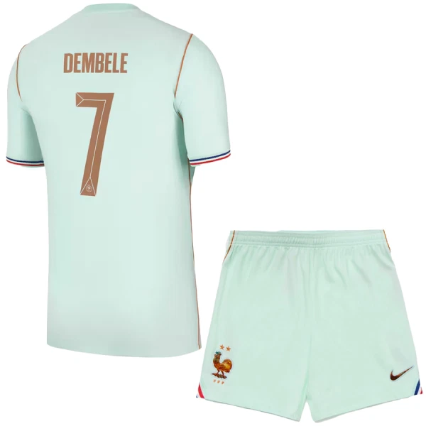 Maglia Francia Ousmane Dembélé 7 Bambino Gara Away Mondiali 2026