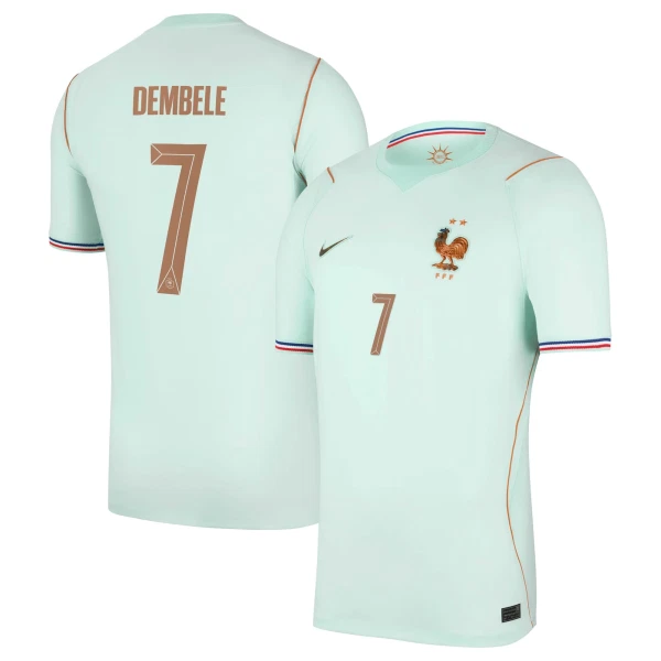 Maglia Francia Ousmane Dembélé 7 Gara Away Mondiali 2026
