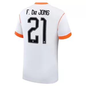 Maglia Paesi Bassi Frenkie de Jong 21 Bambino Gara Away Mondiali 2026