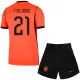 Maglia Paesi Bassi Frenkie de Jong 21 Bambino Gara Home Mondiali 2026