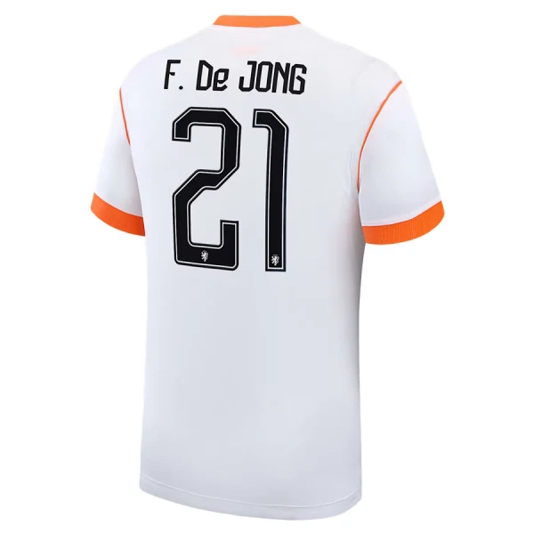 Maglia Paesi Bassi Frenkie de Jong 21 Gara Away Mondiali 2026
