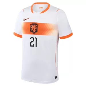 Maglia Paesi Bassi Frenkie de Jong 21 Gara Away Mondiali 2026