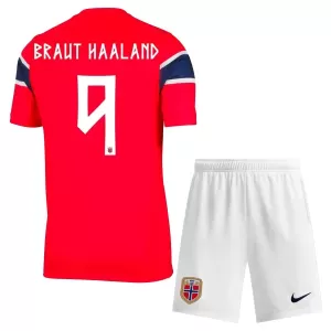 Maglia Norvegia Erling Haaland 9 Bambino Gara Home Mondiali 2026