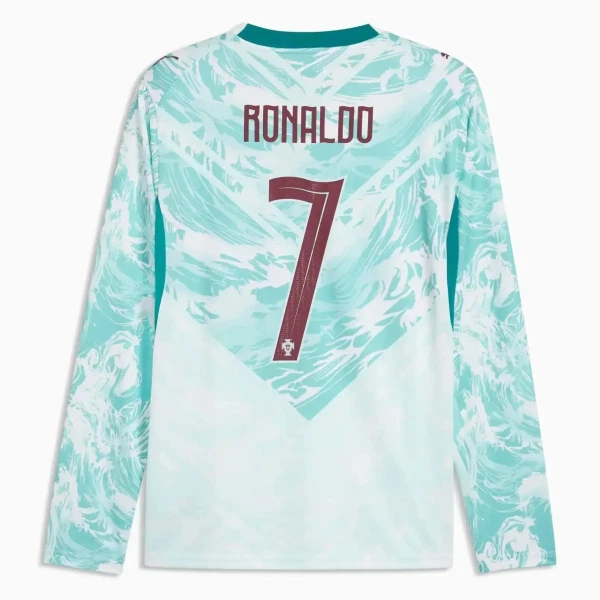 Maglia Portogallo Cristiano Ronaldo 7 Gara Away Mondiali 2026 Maniche Lunghe