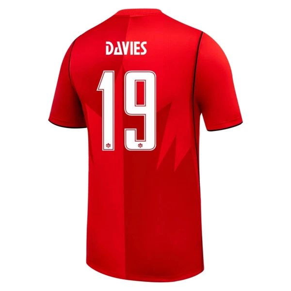 Maglia Canada Alphonso Davies 19 Gara Home Mondiali 2026 Maglia Canada Alphonso Davies 19 Gara Home Mondiali 2026