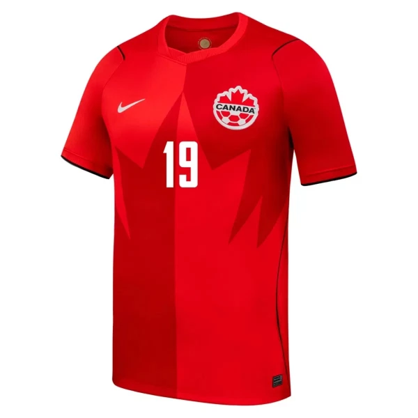 Maglia Canada Alphonso Davies 19 Gara Home Mondiali 2026