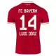 Maglia FC Bayern Monaco Luis Díaz 14 Gara Home 2026/27 Maglia FC Bayern Monaco Luis Díaz 14 Gara Home 2026/27