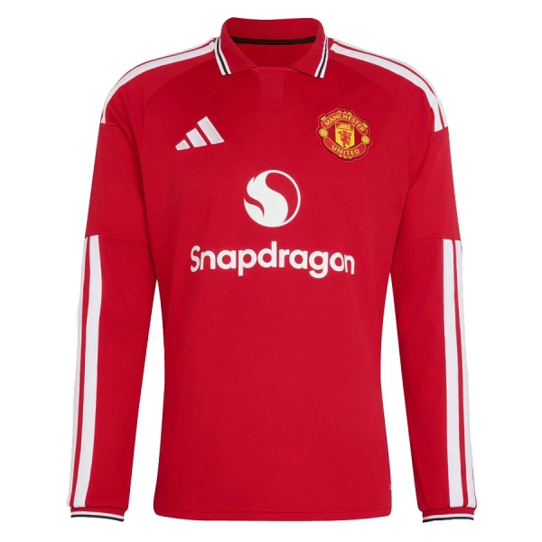 Maglia Manchester United Bambino Gara Home 2026/27 Maniche Lunghe