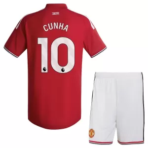 Maglia Manchester United Cunha 10 Bambino Gara Home 2026/27