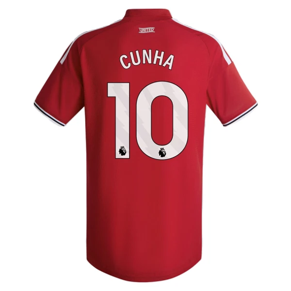 Maglia Manchester United Cunha 10 Gara Home 2026/27 Maglia Manchester United Cunha 10 Gara Home 2026/27