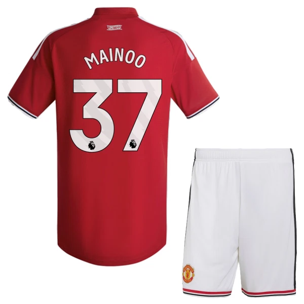 Maglia Manchester United Kobbie Mainoo 37 Bambino Gara Home 2026/27 Maglia Manchester United Kobbie Mainoo 37 Bambino Gara Home 2026/27