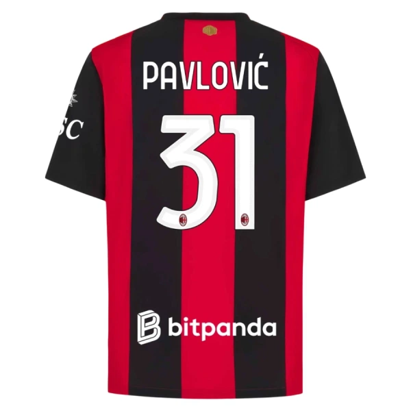 Maglia AC Milan Pavlovic 31 Gara Home 2026/27 Maglia AC Milan Pavlovic 31 Gara Home 2026/27