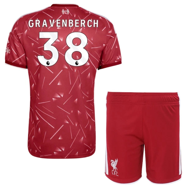 Maglia Liverpool Gravenberch 38 Bambino Gara Home 2026/27 Maglia Liverpool Gravenberch 38 Bambino Gara Home 2026/27
