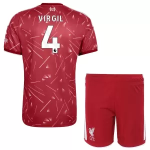 Maglia Liverpool Virgil van Dijk 4 Bambino Gara Home 2026/27