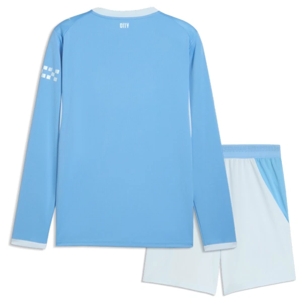 Maglia Manchester City Bambino Gara Home 2026/27 Maniche Lunghe