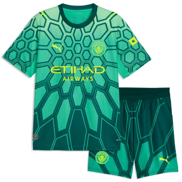 Maglia Portiere Manchester City Bambino Gara Home 2026/27 Verde Maglia Portiere Manchester City Bambino Gara Home 2026/27 Verde