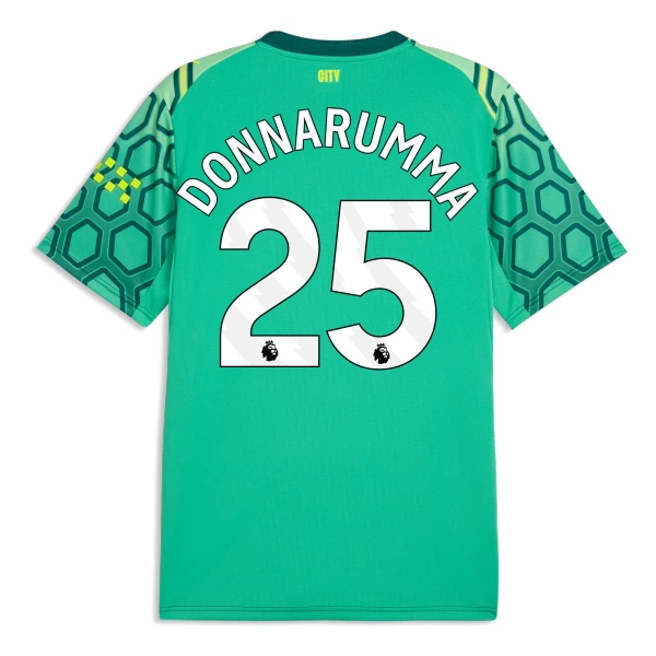 Maglia Portiere Manchester City Gianluigi Donnarumma 25 Gara Home 2026/27 Verde Maglia Portiere Manchester City Gianluigi Donnarumma 25 Gara Home 2026/27 Verde