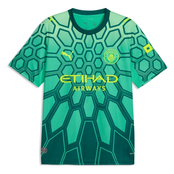 Maglia Portiere Manchester City Gianluigi Donnarumma 25 Gara Home 2026/27 Verde