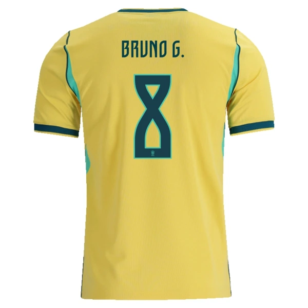 Maglia Brasile Bruno Guimaraes 8 Gara Home Mondiali 2026