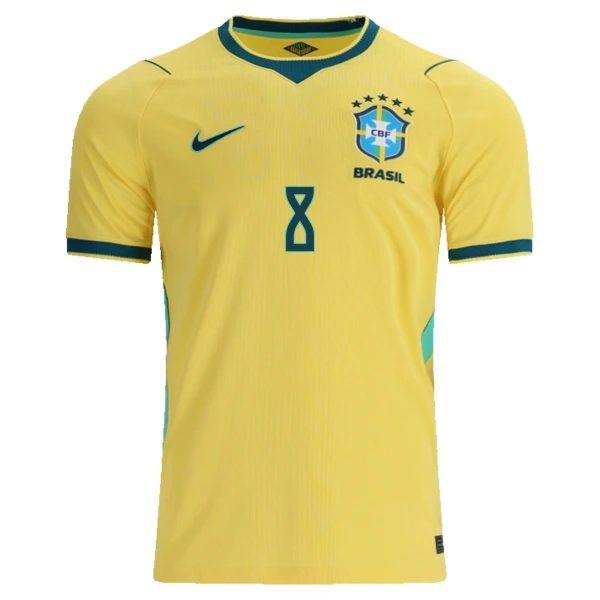 Maglia Brasile Bruno Guimaraes 8 Gara Home Mondiali 2026