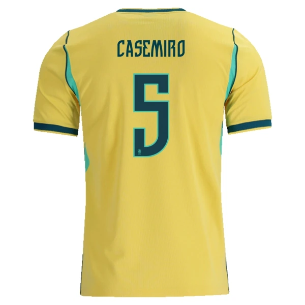 Maglia Brasile Casemiro 5 Gara Home Mondiali 2026 Maglia Brasile Casemiro 5 Gara Home Mondiali 2026
