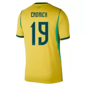 Maglia Brasile Endrick 19 Gara Home Mondiali 2026