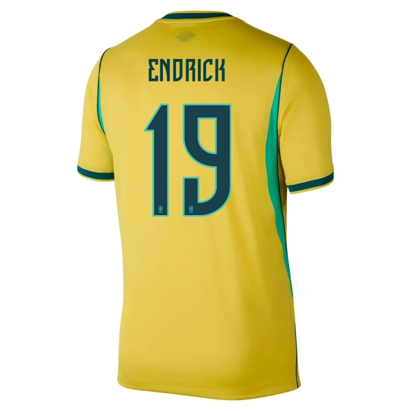 Maglia Brasile Endrick 19 Gara Home Mondiali 2026 Maglia Brasile Endrick 19 Gara Home Mondiali 2026