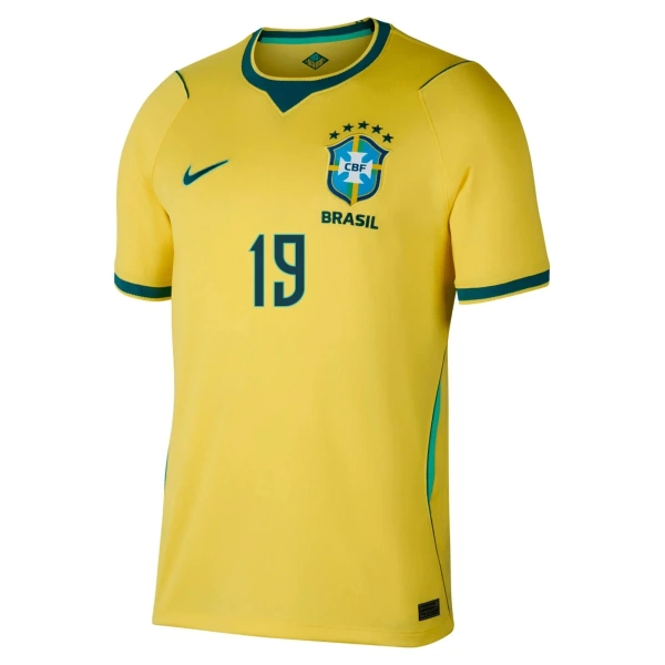 Maglia Brasile Endrick 19 Gara Home Mondiali 2026