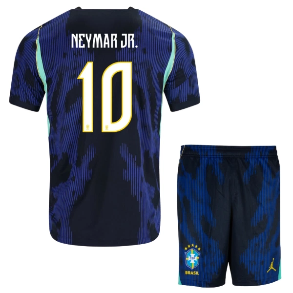 Maglia Brasile Neymar JR 10 Bambino Gara Away Mondiali 2026