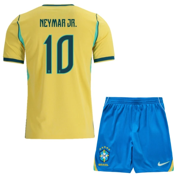 Maglia Brasile Neymar JR 10 Bambino Gara Home Mondiali 2026