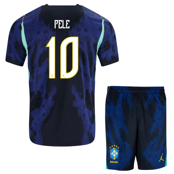 Maglia Brasile Pele 10 Bambino Gara Away Mondiali 2026 Maglia Brasile Pele 10 Bambino Gara Away Mondiali 2026