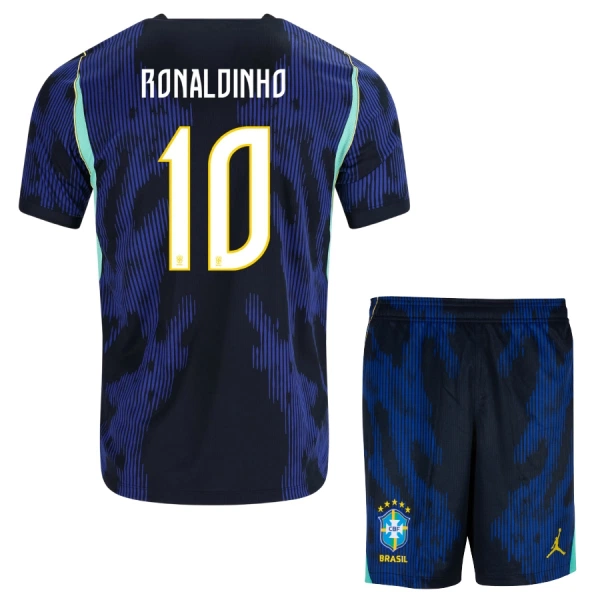 Maglia Brasile Ronaldinho 10 Bambino Gara Away Mondiali 2026