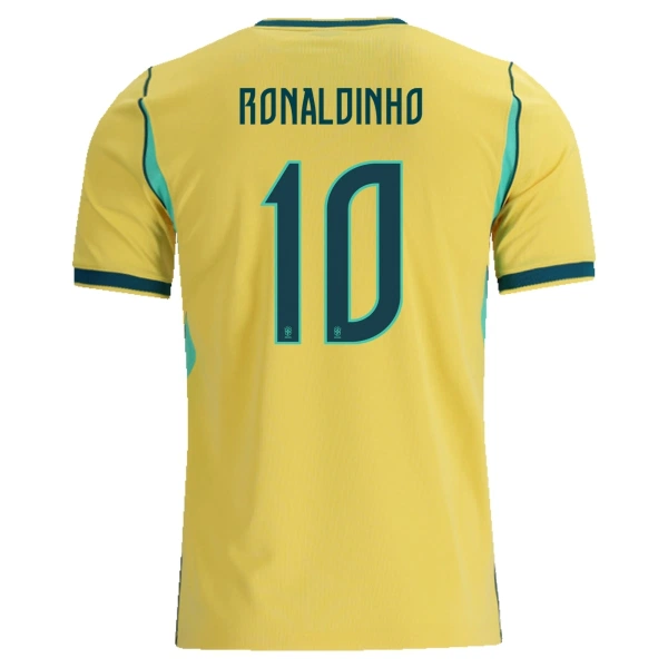 Maglia Brasile Ronaldinho 10 Bambino Gara Home Mondiali 2026