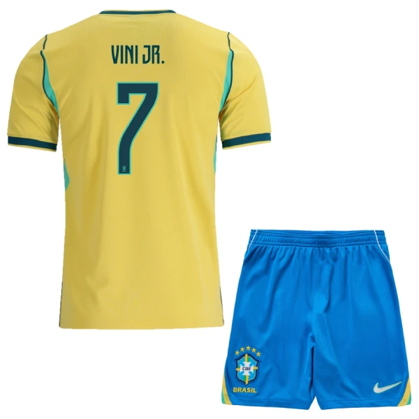 Maglia Brasile Vinicius Junior 7 Bambino Gara Home Mondiali 2026 Maglia Brasile Vinicius Junior 7 Bambino Gara Home Mondiali 2026