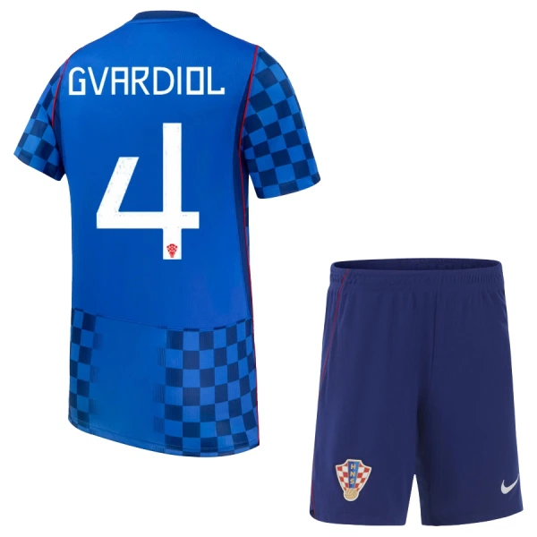 Maglia Croazia Josko Gvardiol 4 Bambino Gara Away Mondiali 2026 Maglia Croazia Josko Gvardiol 4 Bambino Gara Away Mondiali 2026