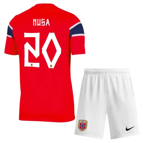 Maglia Norvegia Nusa 20 Bambino Gara Home Mondiali 2026 Maglia Norvegia Nusa 20 Bambino Gara Home Mondiali 2026