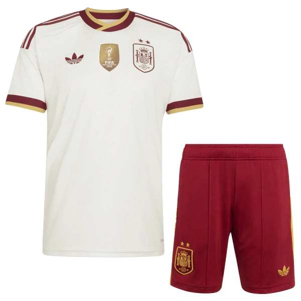 Maglia Spagna 2 Stars Bambino Gara Away Mondiali 2026 Maglia Spagna 2 Stars Bambino Gara Away Mondiali 2026