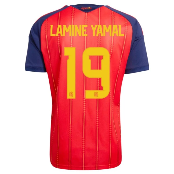 Maglia Spagna 2 Stars Lamine Yamal 19 Bambino Gara Home Mondiali 2026
