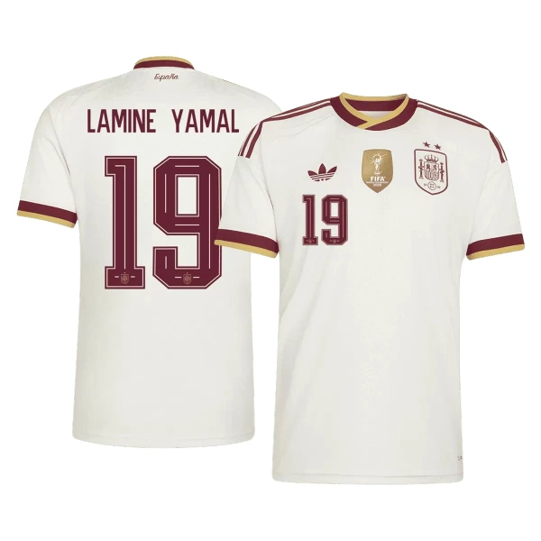 Maglia Spagna 2 Stars Lamine Yamal 19 Gara Away Mondiali 2026
