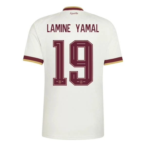 Maglia Spagna 2 Stars Lamine Yamal 19 Gara Away Mondiali 2026