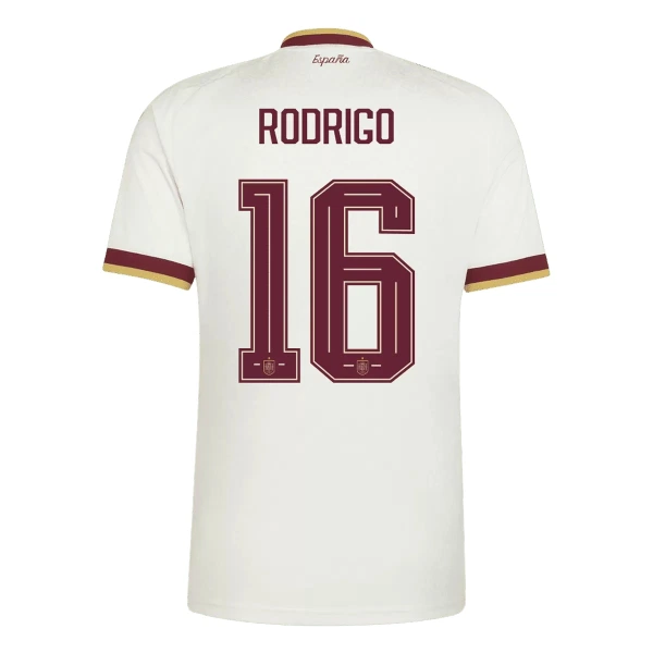 Maglia Spagna 2 Stars Rodrigo Hernández 16 Gara Away Mondiali 2026