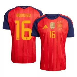 Maglia Spagna 2 Stars Rodrigo Hernández 16 Gara Home Mondiali 2026