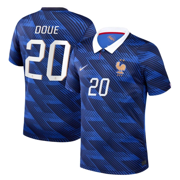 Maglia Francia Desire Doue 20 Gara Home Mondiali 2026 Maglia Francia Desire Doue 20 Gara Home Mondiali 2026