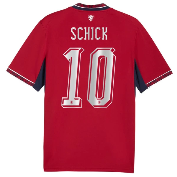 Maglia Repubblica Ceca Schick 10 Gara Home Mondiali 2026 Maglia Repubblica Ceca Schick 10 Gara Home Mondiali 2026