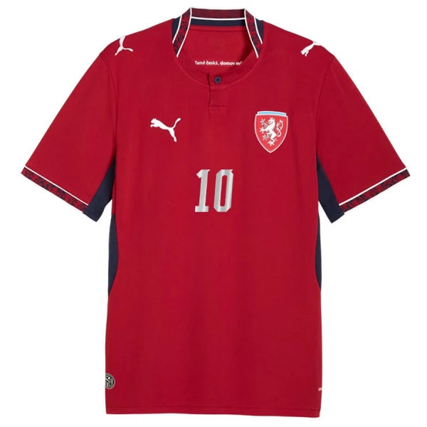 Maglia Repubblica Ceca Schick 10 Gara Home Mondiali 2026