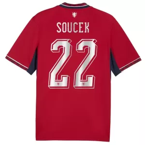 Maglia Repubblica Ceca Soucek 22 Gara Home Mondiali 2026