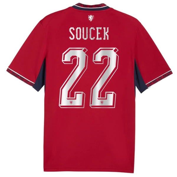Maglia Repubblica Ceca Soucek 22 Gara Home Mondiali 2026 Maglia Repubblica Ceca Soucek 22 Gara Home Mondiali 2026
