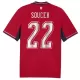 Maglia Repubblica Ceca Soucek 22 Gara Home Mondiali 2026 Maglia Repubblica Ceca Soucek 22 Gara Home Mondiali 2026